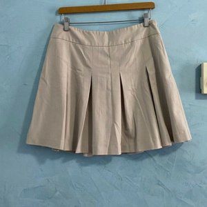 New York & Company Stretch Flare‎ Beige Sz 8 SKirt